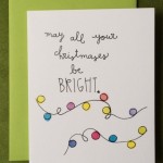 Christmas card Bright Lights