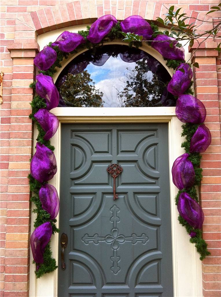 Do-It-Yourself Mardi Gras Door Decor