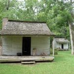 Slave Cabin located at the Audubon State Historic Site in St. Francisville