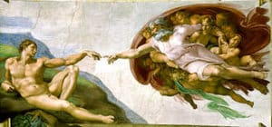 Creation of Adam Painting