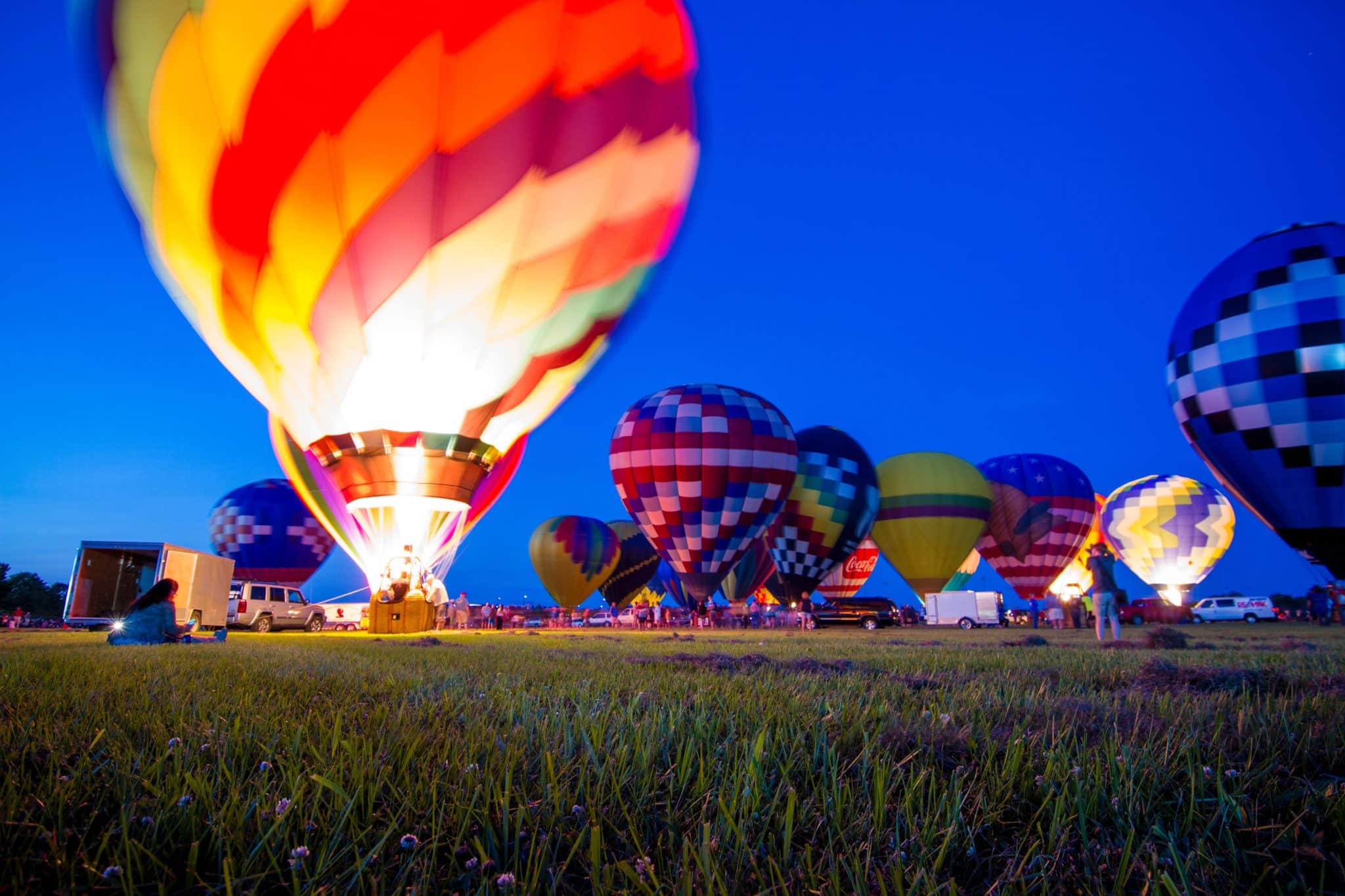 Attend the Gonzales Hot Air Balloon Festival