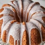 Bundt cake with icing