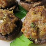 mushrooms stuffed with sausage